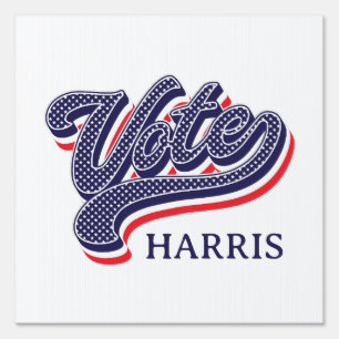 Personalized Vote Election Stars and Stripes  Sign