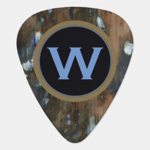 personalized W guitar-pick for the guitar-man