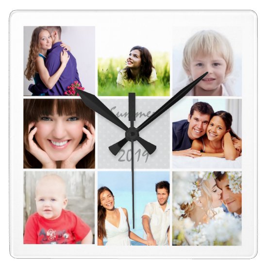 Personalized Wall Clock Family or Couple's Photos