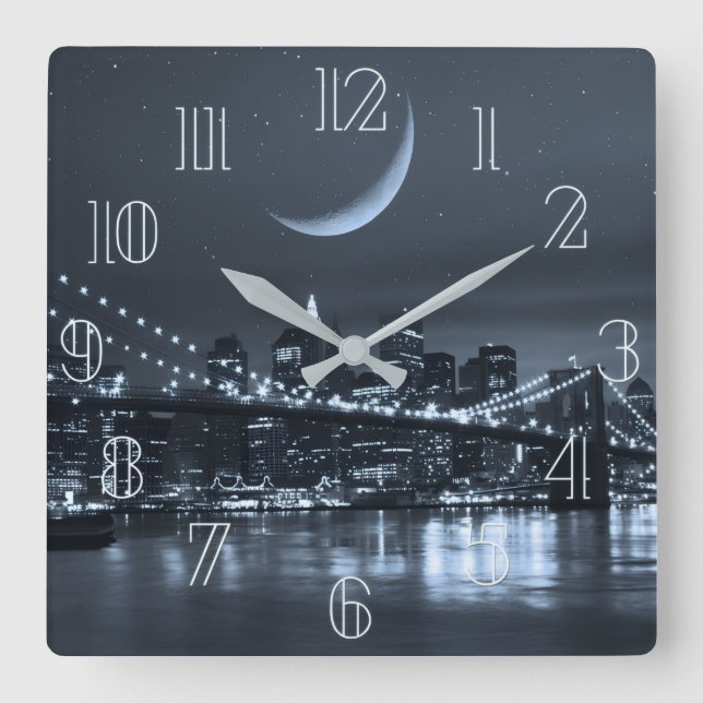 Personalized Wall Clock | Modern Home Decor Clock (Front)
