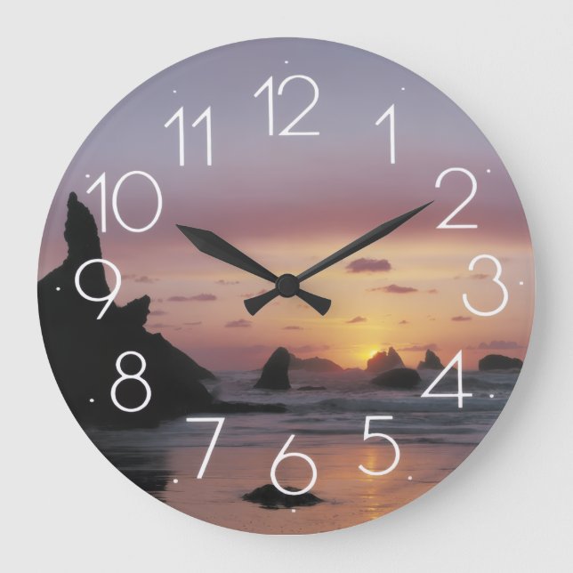 Personalized Wall Clock | Modern Home Decor Clock (Front)