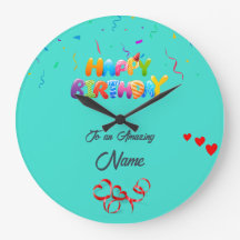 Personalized Wall Clock – Unique Birthday Gift