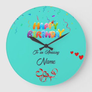 Personalized Wall Clock – Unique Birthday Gift