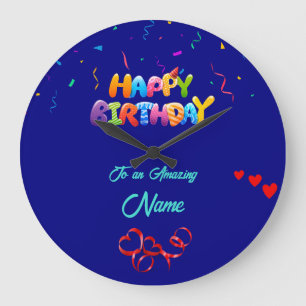 Personalized Wall Clock – Unique Birthday Gift