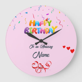 Personalized Wall Clock – Unique Birthday Gift
