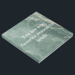 Personalized Wall Decor – Romantic Sentimental Sig<br><div class="desc">Express your affection with this customizable romantic quote print featuring the heartfelt words: "You are my favorite reason to smile." Set against a luxurious green marble background, this elegant piece is perfect for gifting to a partner, spouse, or loved one. The customizable text option allows you to personalize it with...</div>