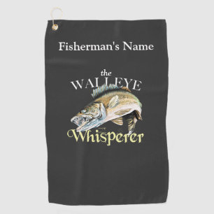 Personalized Walleye Whisperer Fishing Towel
