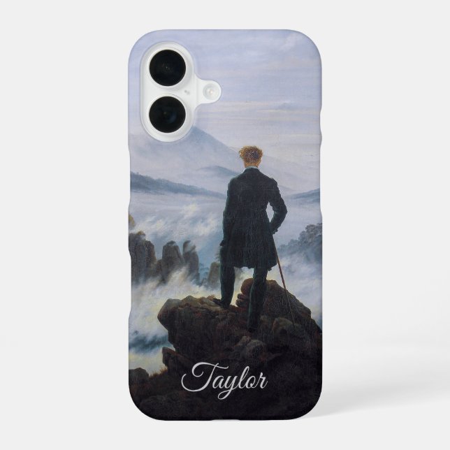 Personalized Wanderer – Caspar David Friedrich iPhone Case (Back)