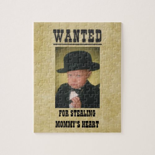 Personalized Wanted Poster Jigsaw Puzzle
