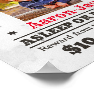 Personalized Wanted Poster   Wanted Birthday Sign