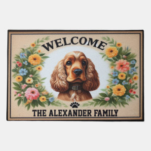 Personalized Warmth Cocker Spaniel Haven Welcome Doormat