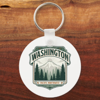 Personalized Washington Keychain