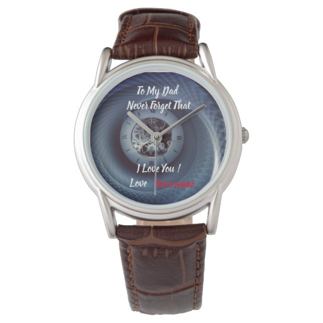 Personalized Watch For Dad - Father's Gift (Front)