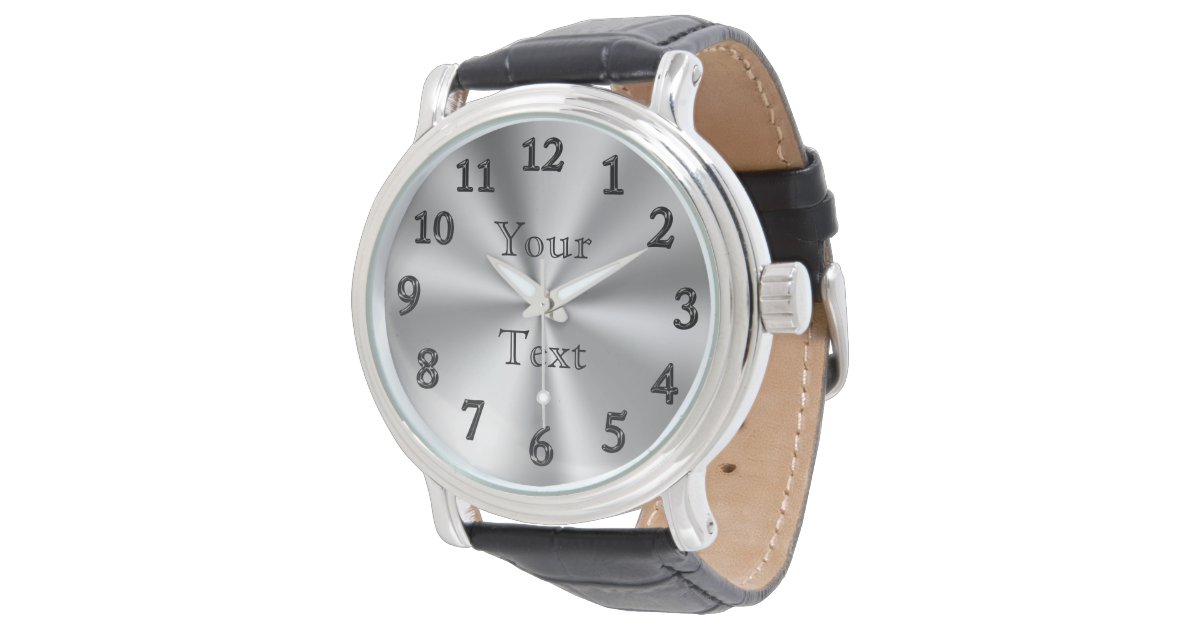 PERSONALIZED Watch / LARGE Number Watches for Men Zazzle