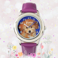 Personalized Watches for Girls, YOUR PHOTO, NAME