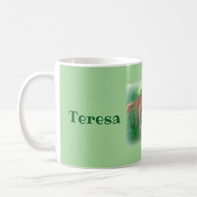 Personalized Watchful Tiger mug (Left)