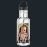 Personalized Water Bottle, Add Your Picture! Stainless Steel Water Bottle<br><div class="desc">Baby Girl Bella Water Bottle. Just add your baby's name and picture to this water bottle in the customization area.</div>
