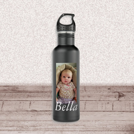 Personalized Water Bottle, Add Your Picture!    Stainless Steel Water 