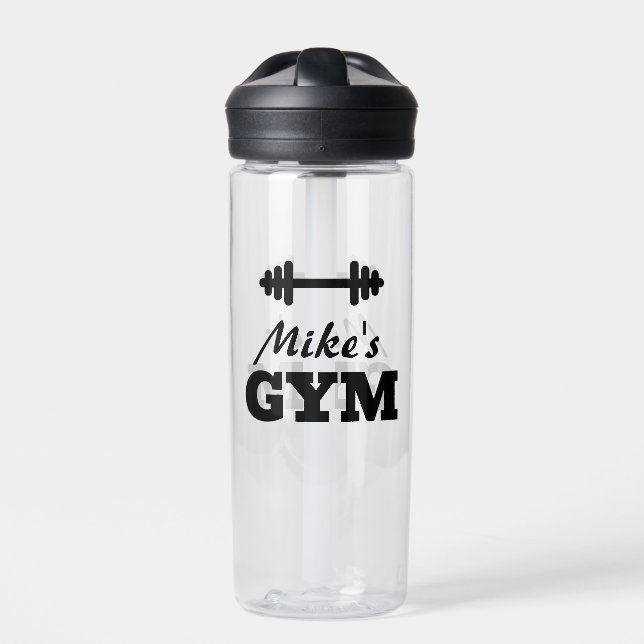 Personalized water bottle gift for gym and fitness (Front)