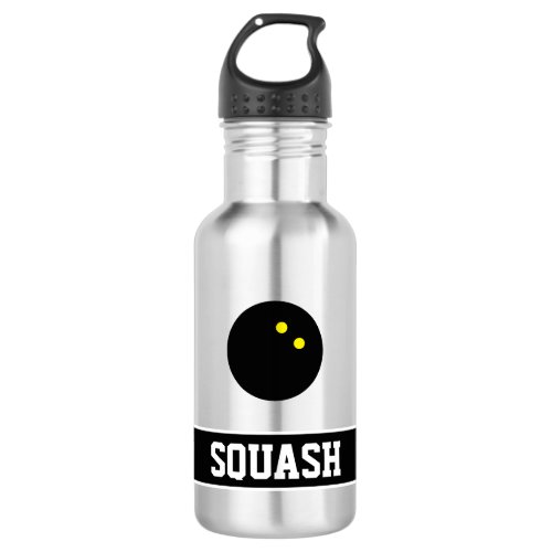 Personalized water bottle gift for squash player