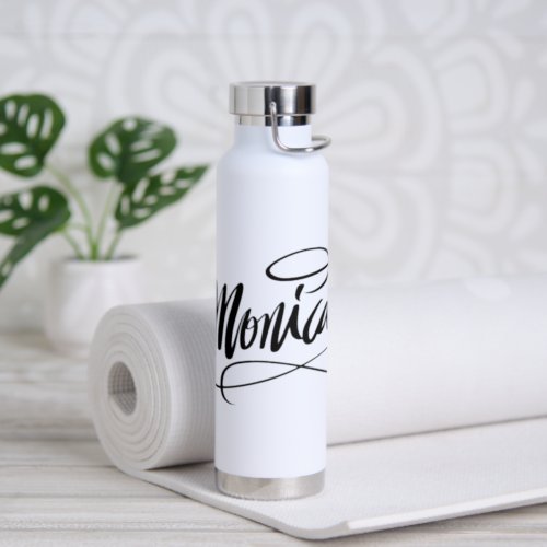 Personalized water bottle gift with name Monica