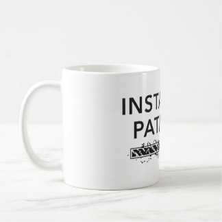 personalized water bottle, installing patience coffee mug