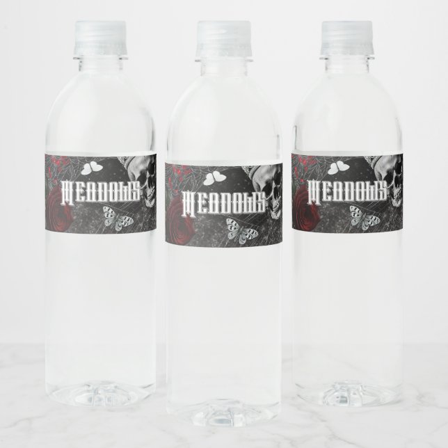 Personalized Water Bottle Label Haunting Adeline Z (Bottles)