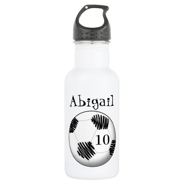 Personalized Soccer Ball Water Bottle