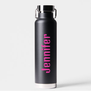Personalized Water Bottle with Pink Custom Name