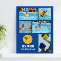 Personalized Water Polo Photo Collage Team Name # 