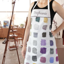 Personalized Watercolor Artist Apron