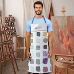 Personalized Watercolor Artist Apron<br><div class="desc">This apron is decorated with an abstract pattern in muted colors. Perfect for a watercolor artist or painter. Personalize this apron with your name or monogram. Use the Design Tool to change the text size, style, or color. Because we create our artwork you won't find this exact image from other...</div>