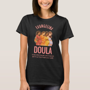 Personalized Watercolor Birth Postpartum Doula T-Shirt