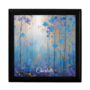  Personalized Watercolor Blooms Jewelry Keepsake B Gift Box
