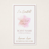 Personalized Watercolor Candle Scent Sampler Card (Front)