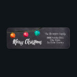 Personalized, Watercolor Christmas ball On black Label<br><div class="desc">Product Name: "Midnight Elegance: Personalized Watercolor Christmas Ball on Black Label" Product Description: Introducing "Midnight Elegance: Personalized Watercolor Christmas Ball on Black Label", where sophistication meets festive charm. This label is a stunning addition to your holiday collection, perfect for adding a touch of elegance to your seasonal correspondence and gifts....</div>