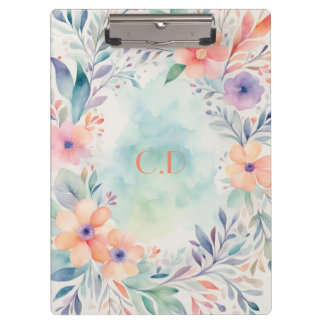 Personalized Watercolor Clipboard