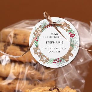 Personalized Watercolor Cookie Baking Favor Tags