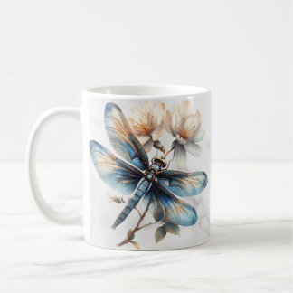 Personalized Watercolor Dragonfly Mug