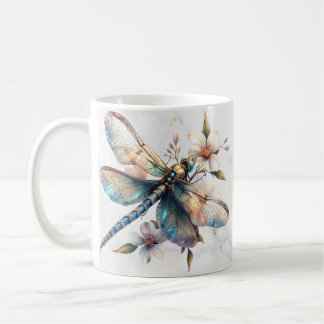 Personalized Watercolor Dragonfly Mug