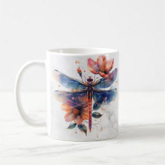 Personalized Watercolor Dragonfly Mug
