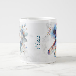 Personalized Watercolor Dragonfly Mug