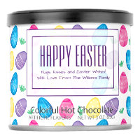 Personalized Watercolor Easter Egg Pattern Powdered Drink Mix