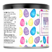 Personalized Watercolor Easter Egg Pattern Powdered Drink Mix (Left)