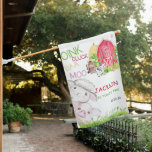 Personalized Watercolor Farm Birthday House Flag at Zazzle