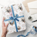 Personalized Watercolor Floral Bride & Groom  Wrapping Paper<br><div class="desc">It can't get more personalized than this Elegant wrapping paper which has the names of the bride and groom along with the wedding date. cover all your gifts with this wrapping paper. Customize it by changing the names of the bride and groom and the wedding date. For any further customization,...</div>