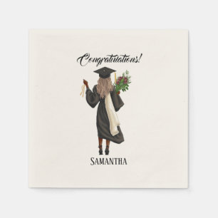 Personalized Watercolor Graduation (10) Napkins
