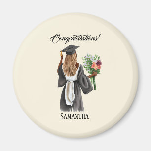 Personalized Watercolor Graduation (13) Magnet