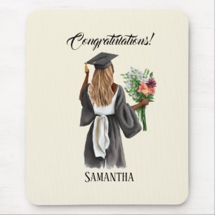 Personalized Watercolor Graduation (13) Mouse Pad
