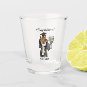 Personalized Watercolor Graduation (13) Shot Glass
